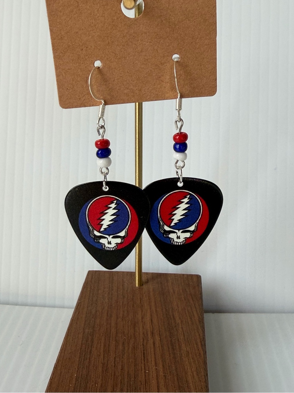 Grateful Dead Guitar Pick Earrings